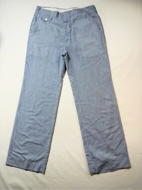 Vintage The Gallery by Haggar Seersucker Pants Blue Stripe